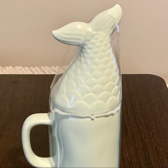 Rae Dunn MERMAID AT HEART Ceramic Figural Topper Mug - Picture 7 of 10